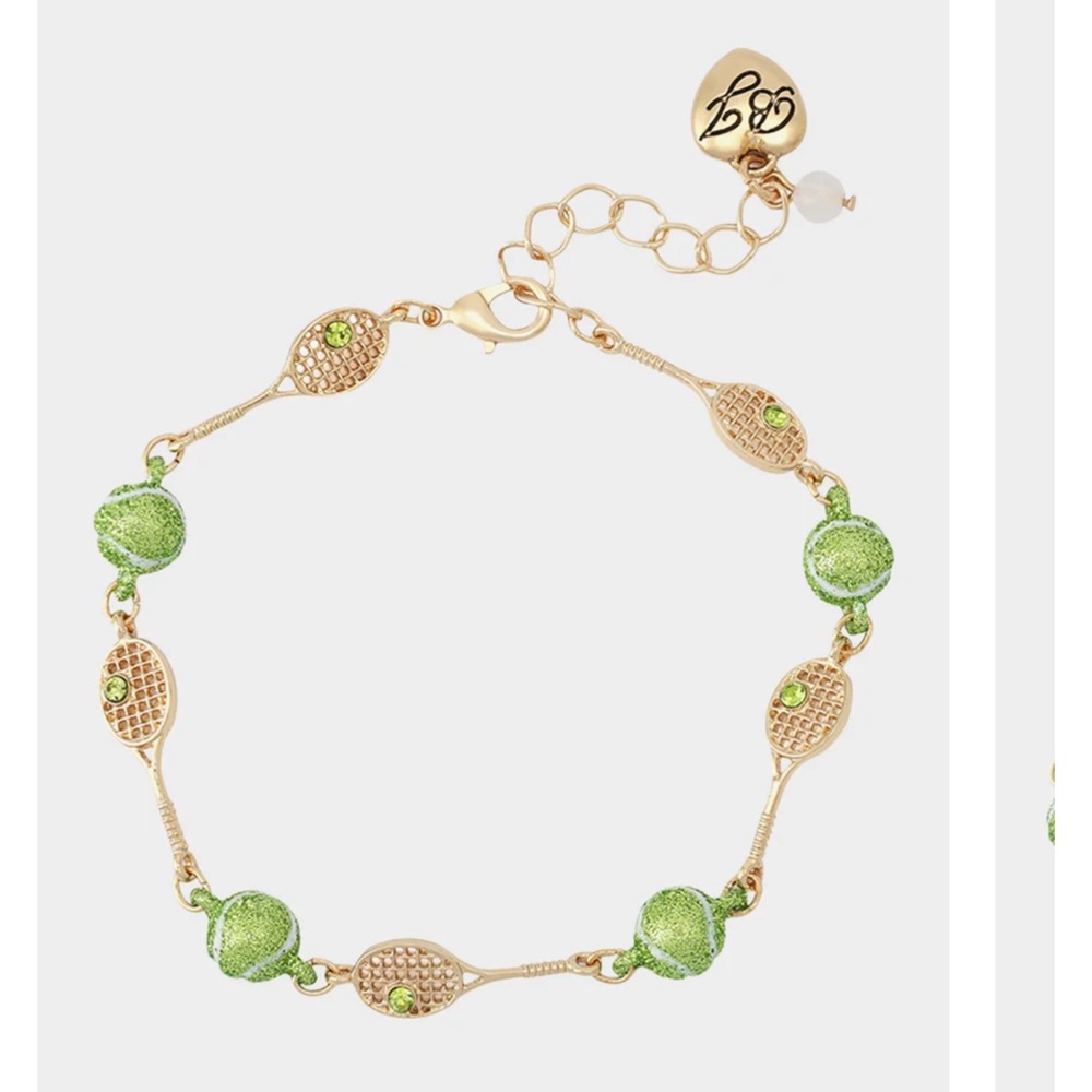 Betsey Johnson Tennis Raquet Link Bracelet New
